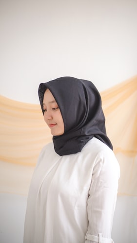 Embroidered Velvet Hijab